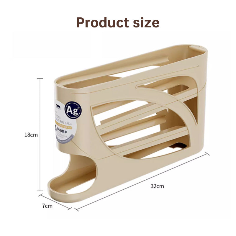 Slide-Roll Egg Box (Fridge Side Door Special Fresh-Keeping)